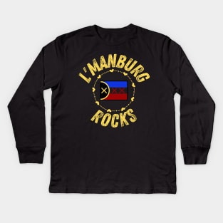 L'manburg Rocks with Cute Flag Kids Long Sleeve T-Shirt